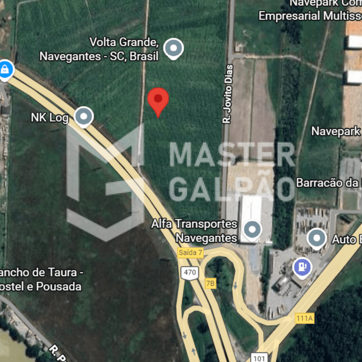 Área Industrial 1.392.840m² | BR‑470 x BR‑101 - Navegantes/SC