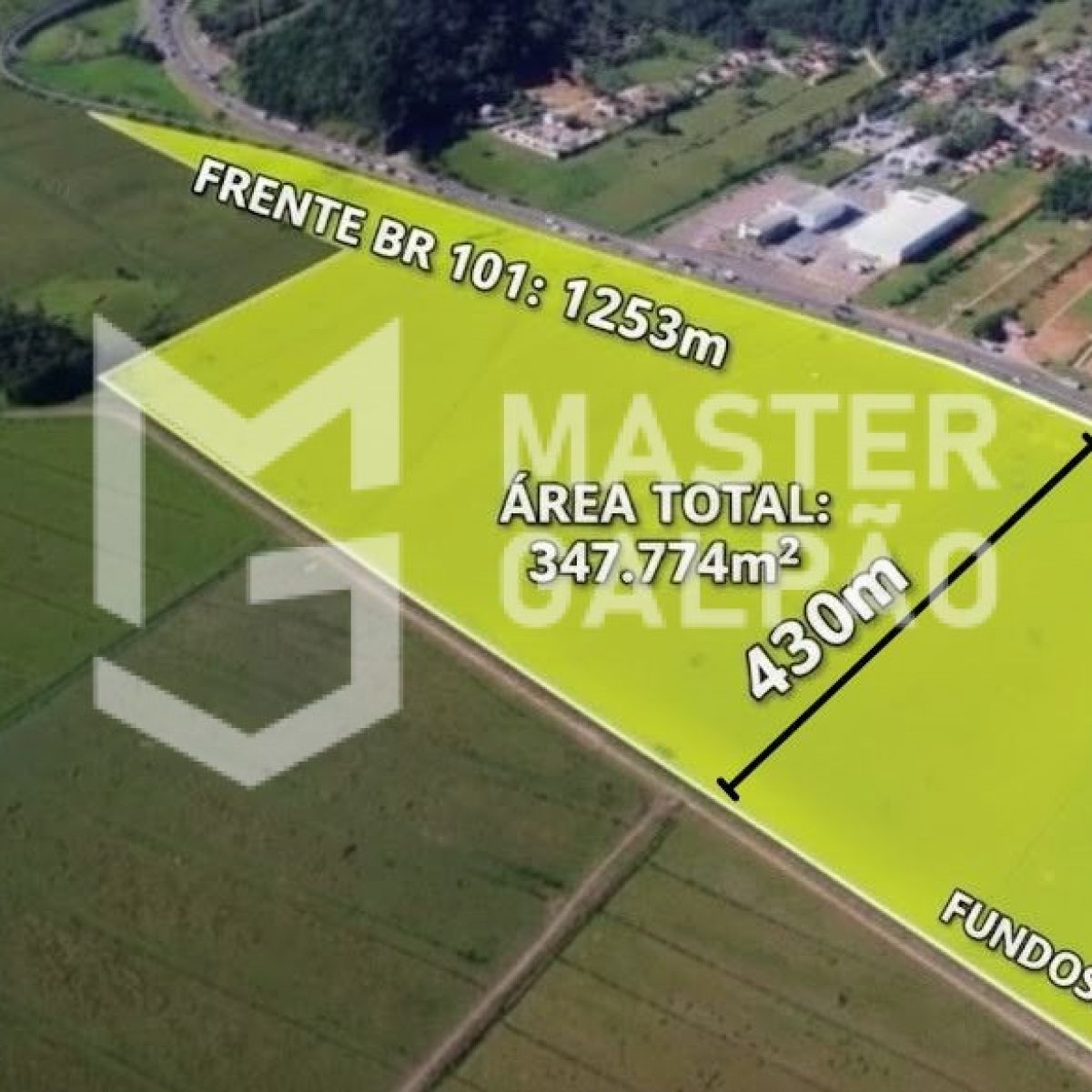 Área Industrial 347.774m² | BR‑101 - Penha/SC
