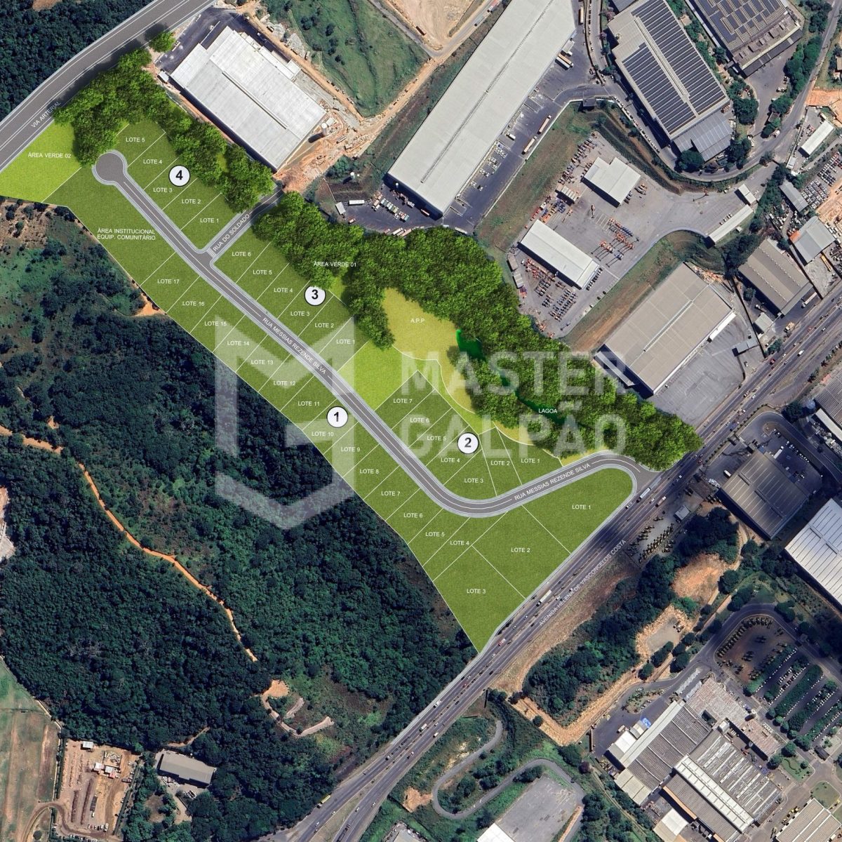 Lote logístico para venda no Piumhi Park Contagem